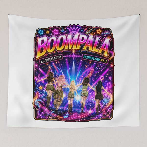 Item preview, E SSERAFIM Pure Flow live concert stage performance group visual designed and sold by Valereekmerch.