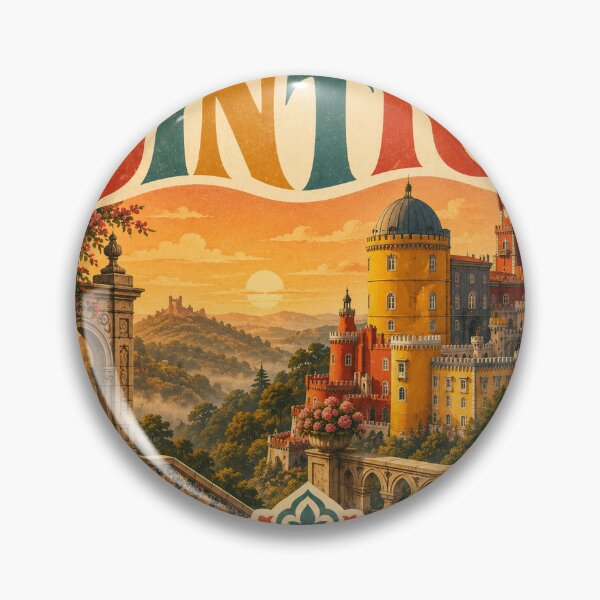 Item preview, Vintage Sintra Heart - Retro Portugal Travel Souvenir designed and sold by VisualArtsOasis.