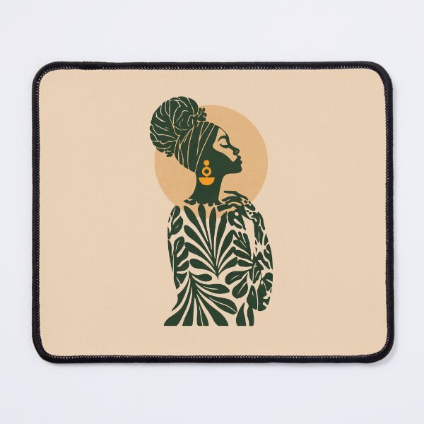 Item preview, Black Woman Headwrap Botanical Afro designed and sold by artCreativeColony.