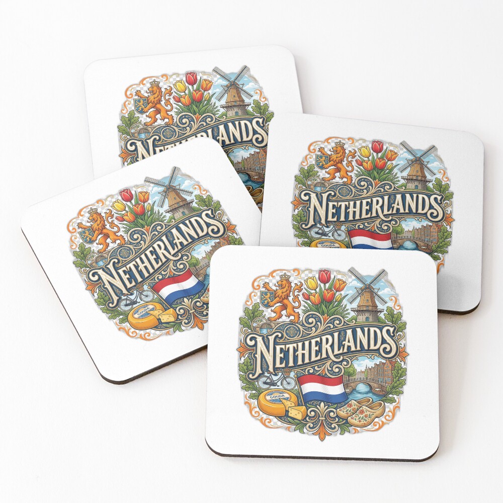 Item preview, Coasters (Set of 4) designed and sold by FunFitsFactory.