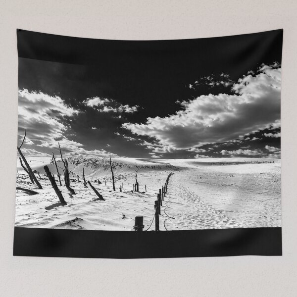 Item preview, Where Silence Meets the Sky  Dramatic Black & White Landscape Photography designed and sold by Saint Arts Studio.