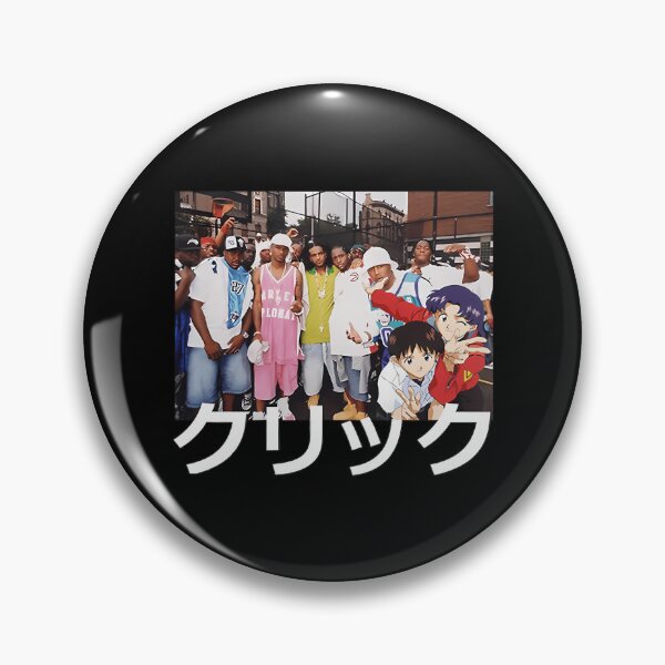 Item preview, Hip Hop Group And Two Anime Characters Posing On Basketball Court Above Japanese designed and sold by Asprilja.