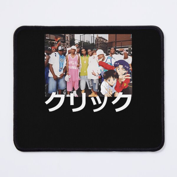 Item preview, Hip Hop Group And Two Anime Characters Posing On Basketball Court Above Japanese designed and sold by Asprilja.