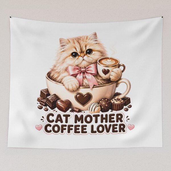 Item preview, Cat mother coffe lover designed and sold by Echo Aesthetics.