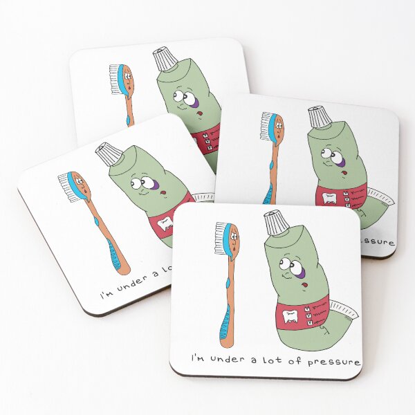 Item preview, Under Pressure Funny Toothpaste Sticker | Squeezed to the Limit Tube & Brush designed and sold by MyxaART.