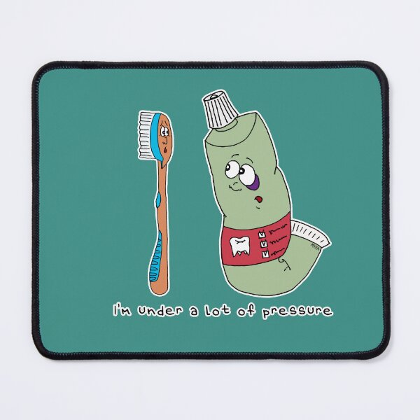 Item preview, Under Pressure Funny Toothpaste Sticker | Squeezed to the Limit Tube & Brush designed and sold by MyxaART.