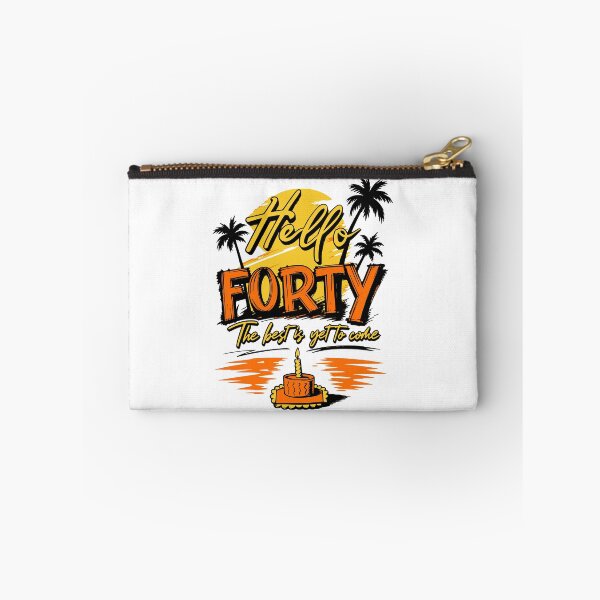 Item preview, Hello Forty Retro Sunset Beach 40th Birthday Vacation Party Graphic designed and sold by illeN-Art-World.