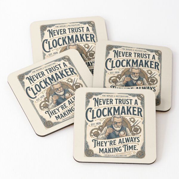 Item preview, Never trust a clockmaker They 're always making time - Dying occupations: Clockmaker designed and sold by ParadoxParadox.