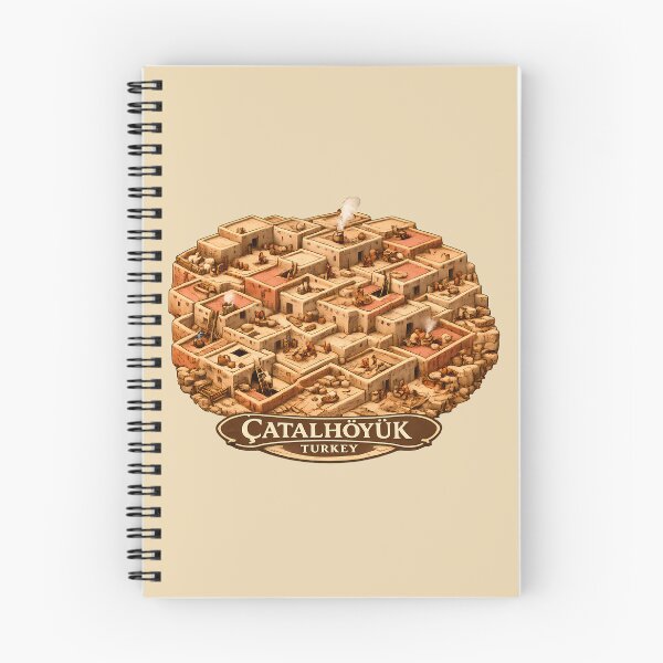 Item preview, Çatalhöyük Ancient City Illustration  designed and sold by Alice Cristalis.