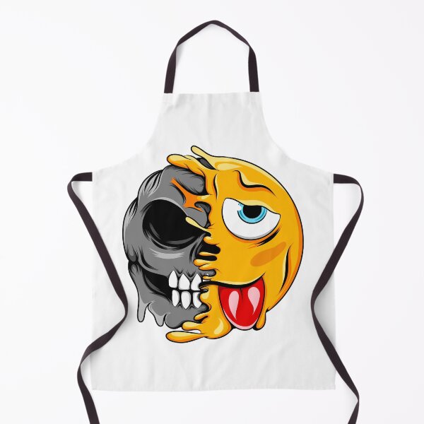 Item preview, Crazy Melting Skull Emoji designed and sold by Rogue Heart Collective™.