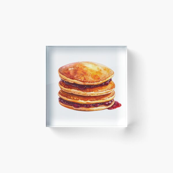 Item preview, Japanese Dorayaki Pancakes Watercolor  designed and sold by BetweenForms.
