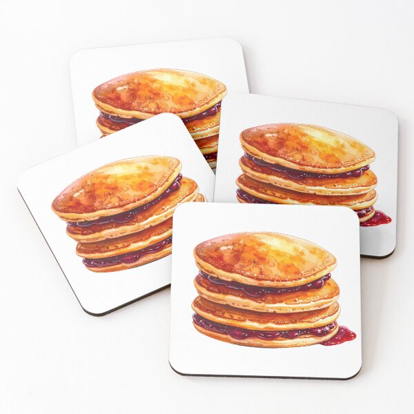 Item preview, Japanese Dorayaki Pancakes Watercolor  designed and sold by BetweenForms.