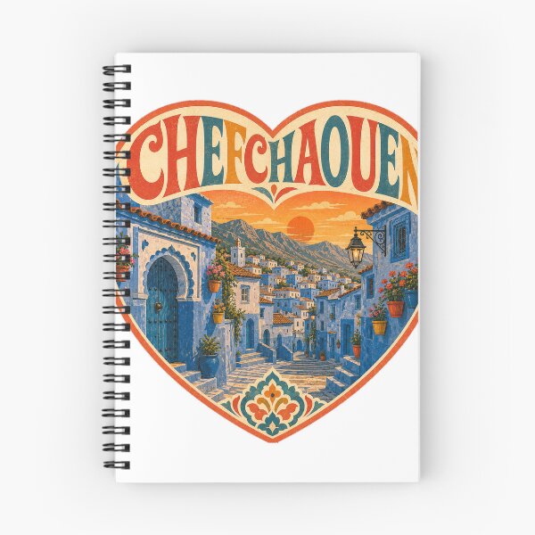 Artikelvorschau, Reisesouven Marokko - Retro-Herzillustration entworfen und verkauft von VisualArtsOasis.