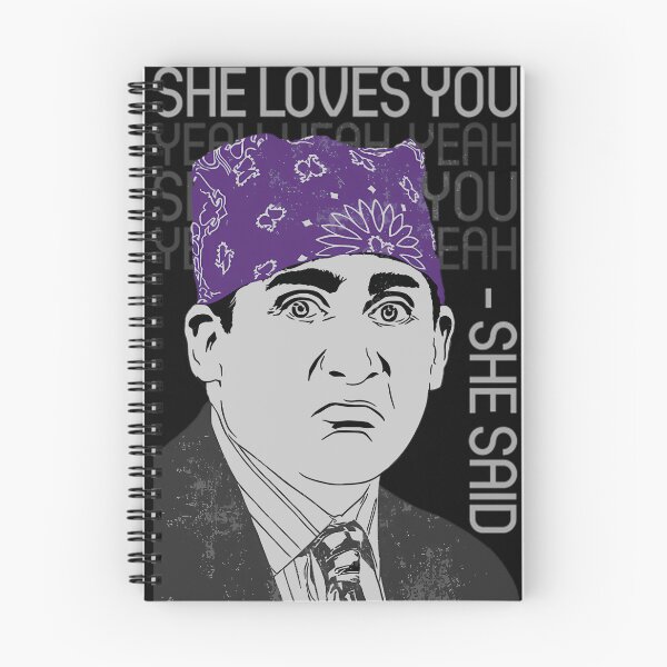 Item preview, Michael Scott She Said She Loves You Parody Design designed and sold by ArtisticWild.