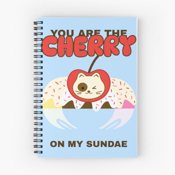 Item preview, You Are The Cherry On My Sundae - Cute Kawaii Ice Cream Cat designed and sold by GenZFashion000.
