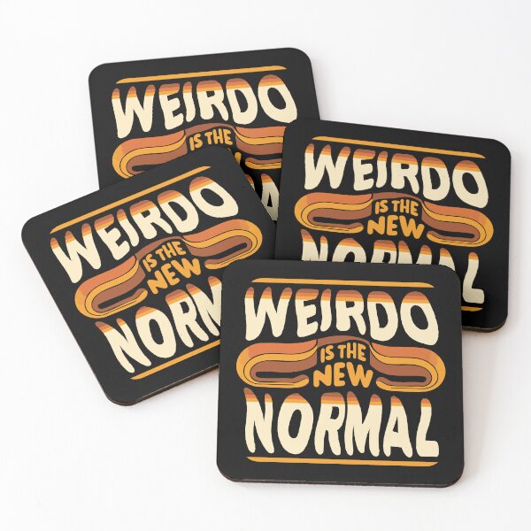 Item preview, Weirdo Is The New Normal // Vintage Typography designed and sold by Scaryzz.