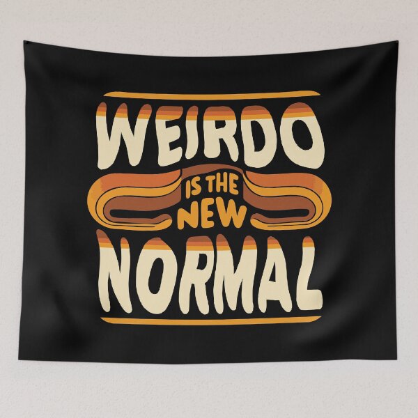 Item preview, Weirdo Is The New Normal // Vintage Typography designed and sold by Scaryzz.