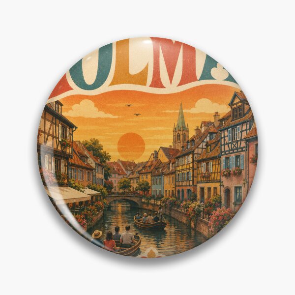 Item preview, Vintage Colmar Heart - Retro France Travel Souvenir designed and sold by VisualArtsOasis.