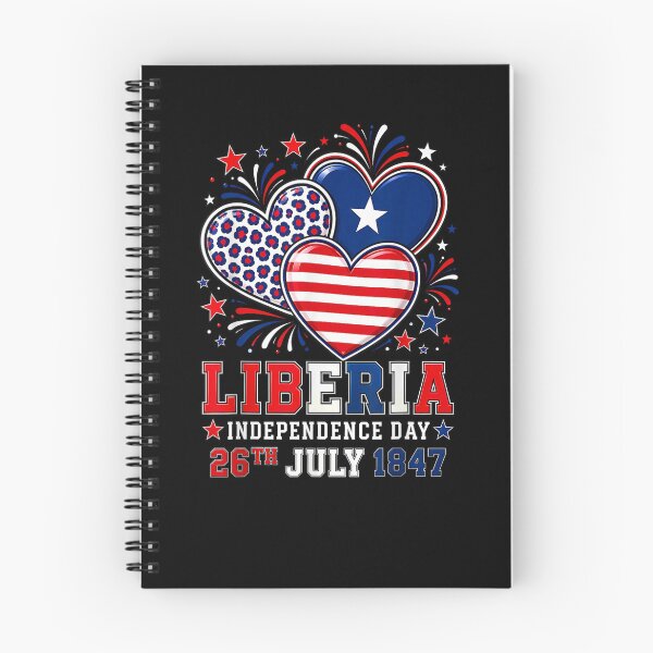 Item preview, Liberia Independence Day 1847 Patriotic Heart Liberian designed and sold by Juansustait.