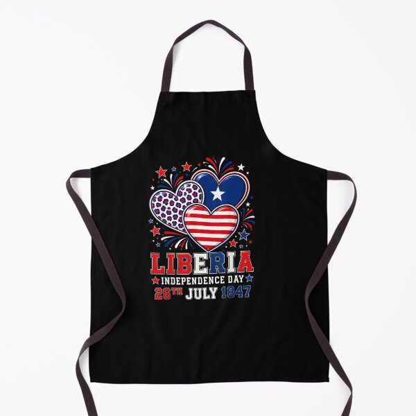 Item preview, Liberia Independence Day 1847 Patriotic Heart Liberian designed and sold by Juansustait.
