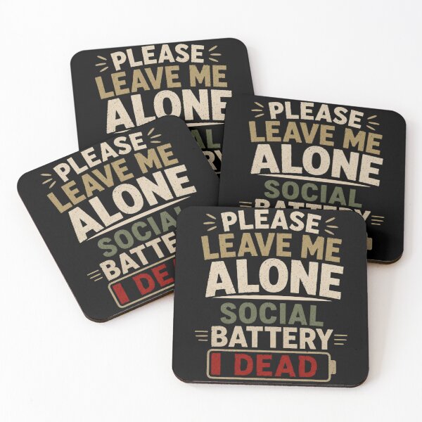 Item preview, Please Leave Me Alone Social Battery Dead T-Shirt – Funny Introvert Humor Minimal Typography Design designed and sold by Artimax-Studio.