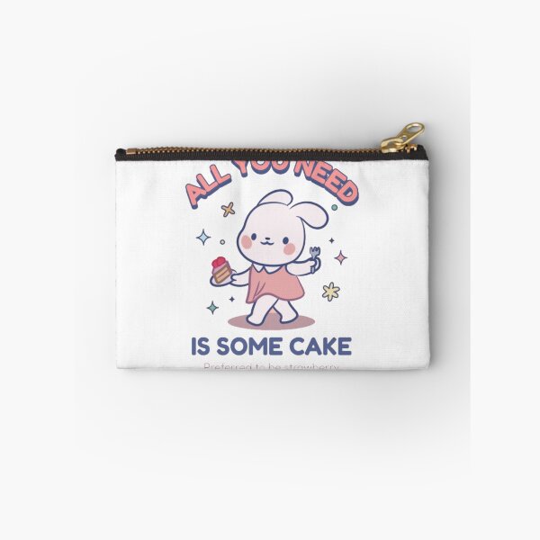Item preview, All You Need Is Some Cake - Cute Kawaii Bunny Strawberry Shortcake Art designed and sold by GenZFashion000.