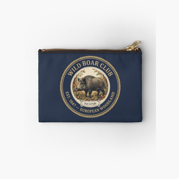 Item preview, Wild Boar Club Vintage Badge European Woodland Art designed and sold by CalmCapy Co.