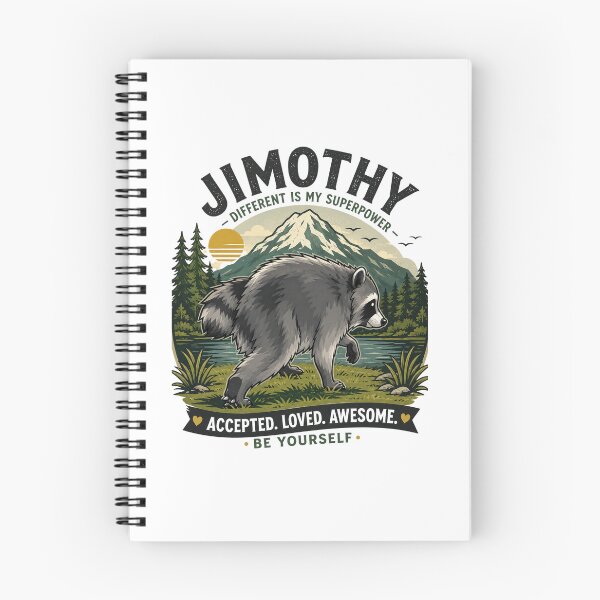 Item preview, Jimothy Raccoon Different Is My Superpower Poster designed and sold by TSshirtShoppe.