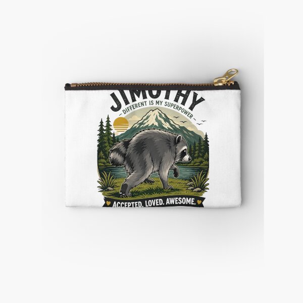 Item preview, Jimothy Raccoon Different Is My Superpower Poster designed and sold by TSshirtShoppe.