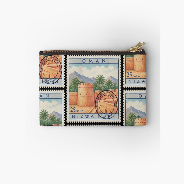 Item preview, Nizwa Fort Oman Oasis City Tower Stamp Sticker designed and sold by stickercuffs.