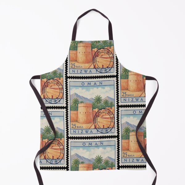 Item preview, Nizwa Fort Oman Oasis City Tower Stamp Sticker designed and sold by stickercuffs.