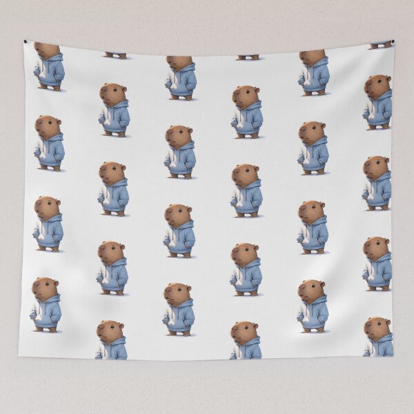Item preview, Chill Capybara Hoodie Crew designed and sold by Icareis-Studios.
