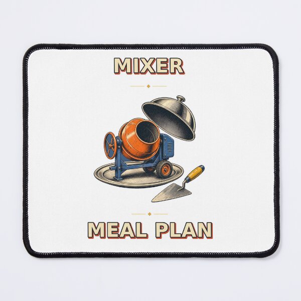 Item preview, Mixer Meal Plan Absurd Construction Diner Graphic designed and sold by Freshloop Studio | Whimsical Vintage Art.