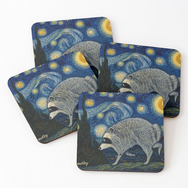 Item preview, Jimothy Raccoon Starry Night Parody designed and sold by artizallart.