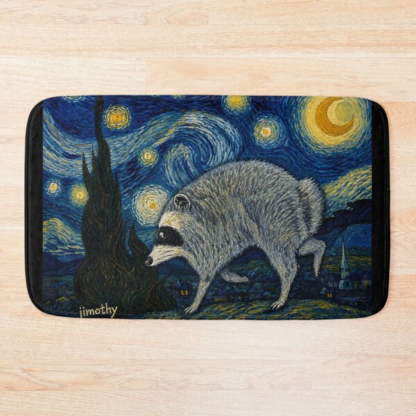 Item preview, Jimothy Raccoon Starry Night Parody designed and sold by artizallart.