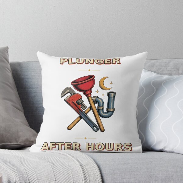 Item preview, Plunger After Hours Vintage Plumbing Crew Graphic designed and sold by Freshloop Studio | Whimsical Vintage Art.