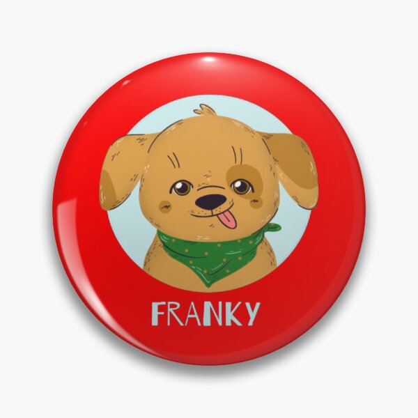 Item preview, Franky Cute Puppy - Playful Dog Portrait with Green Bandana designed and sold by GenZFashion000.
