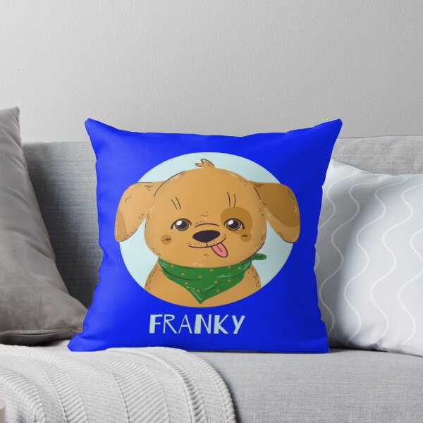 Item preview, Franky Cute Puppy - Playful Dog Portrait with Green Bandana designed and sold by GenZFashion000.