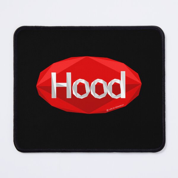 Item preview, Red Geometric Low Poly Crystal Badge With White Typography designed and sold by Dija-Stores.