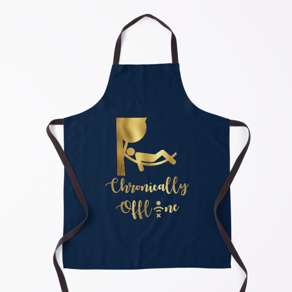 Item preview, Chronically Offline Gold Glitter Digital Detox Design designed and sold by ANJ Creative Designs.