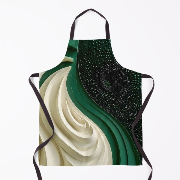 Item preview, Interwoven Green and White Spiral Design designed and sold by Vicky Brago-Mitchell®.