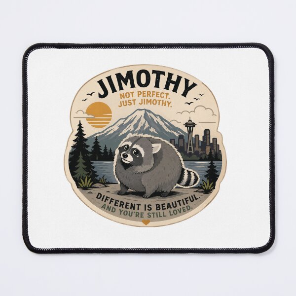 Item preview, Jimothy Raccoon Different Is Beautiful Retro Poster designed and sold by TSshirtShoppe.