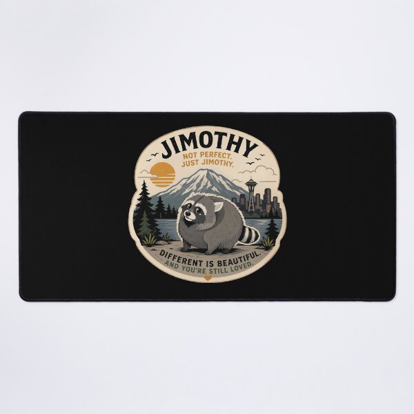 Item preview, Jimothy Raccoon Different Is Beautiful Retro Poster designed and sold by TSshirtShoppe.