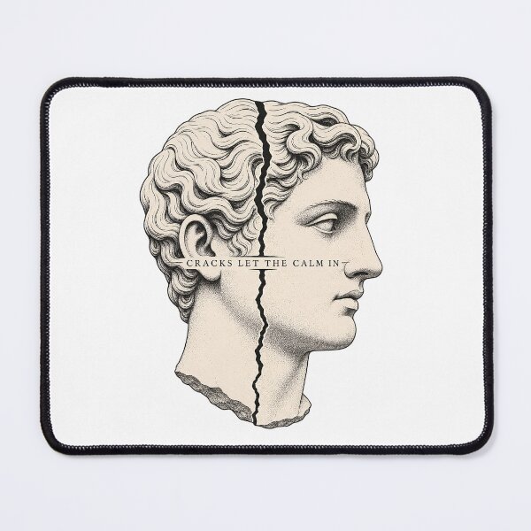 Item preview, Cracks Let The Calm In Stoic Bust designed and sold by Lolik Designs.