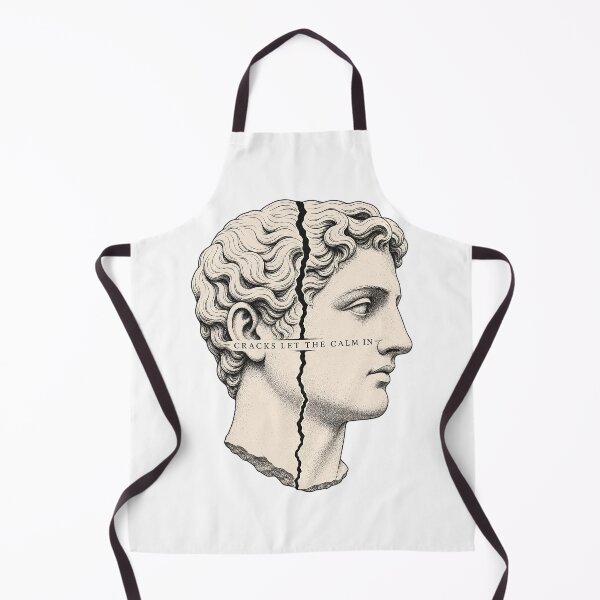 Item preview, Cracks Let The Calm In Stoic Bust designed and sold by Lolik Designs.