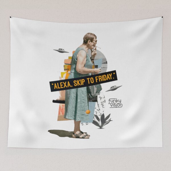 Item preview, Alexa, skip to Friday designed and sold by bazyassmine.