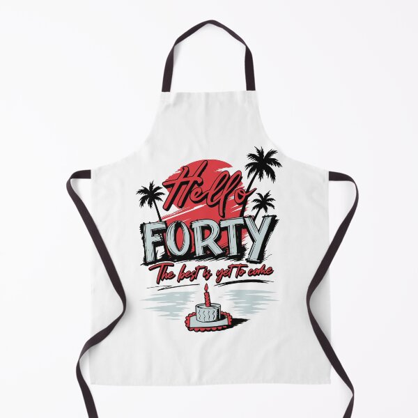 Item preview, Hello Forty Best Is Yet To Come Vintage Tropical 40th Birthday Art designed and sold by illeN-Art-World.