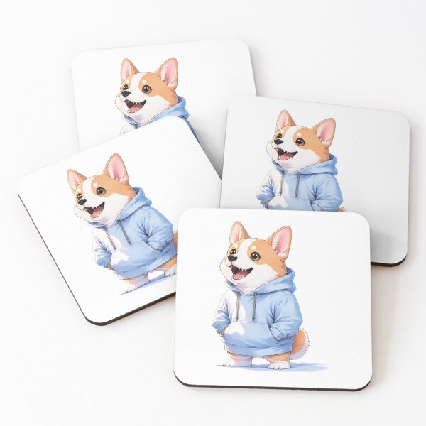 Item preview, Playful Corgi Hoodie Crew designed and sold by Icareis-Studios.