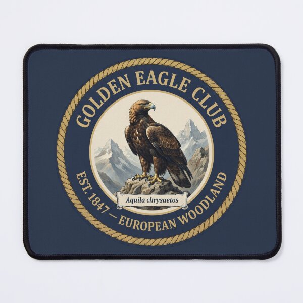 Item preview, Golden Eagle Club Vintage Badge Mountain Wildlife designed and sold by CalmCapy Co.