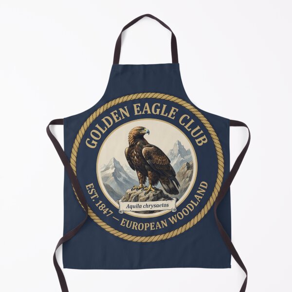 Item preview, Golden Eagle Club Vintage Badge Mountain Wildlife designed and sold by CalmCapy Co.